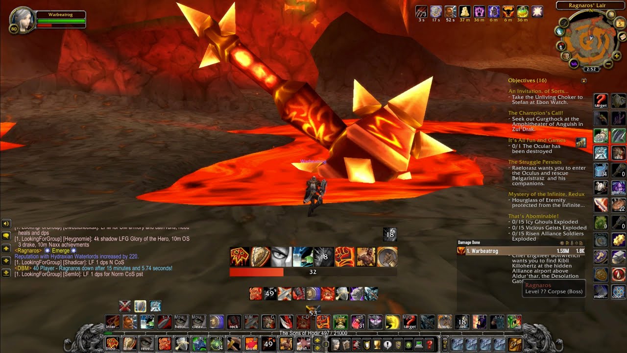 WOTLK Classic- Ragnaros+Executus solo (road to Thunderfury)