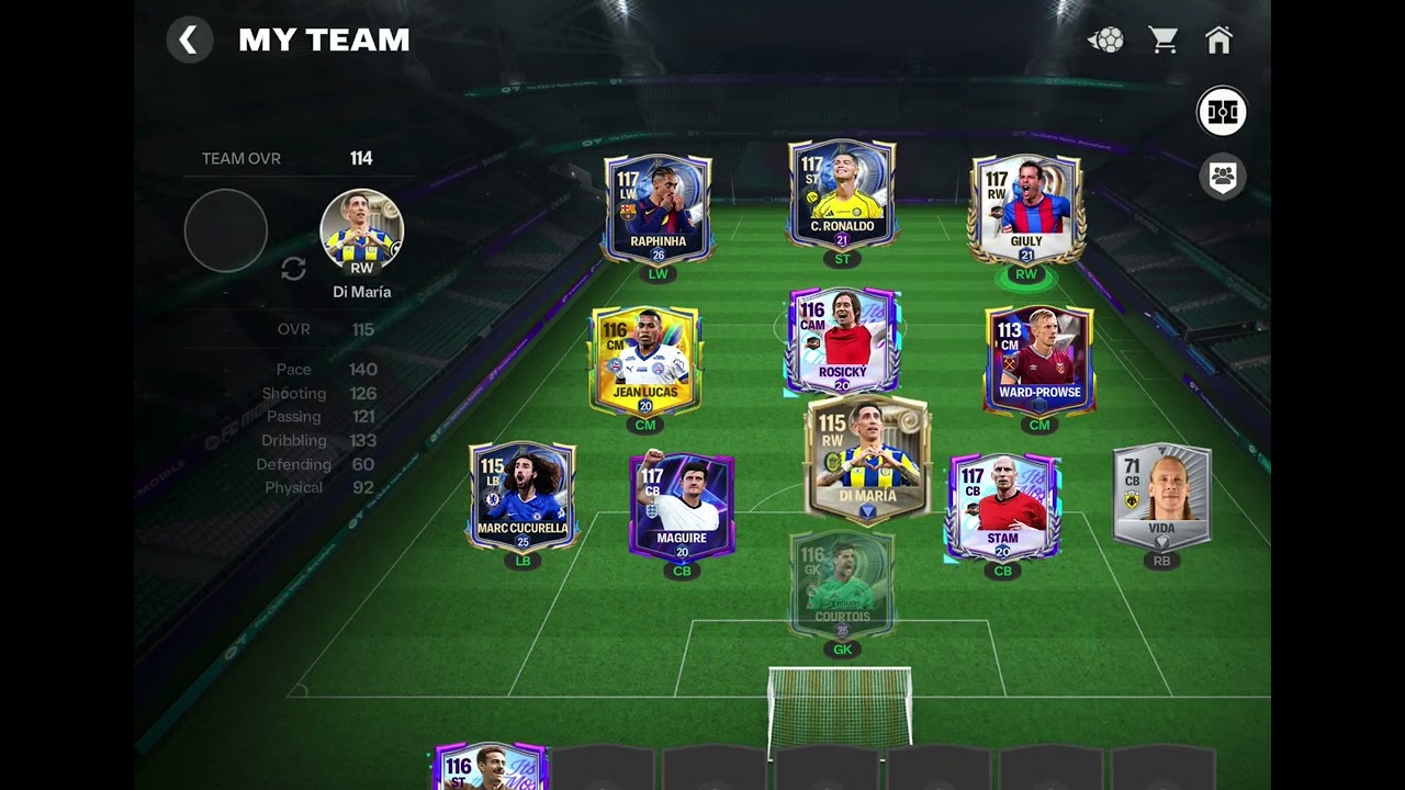 ￼ my team in FC Mobile(117ovr)updated 