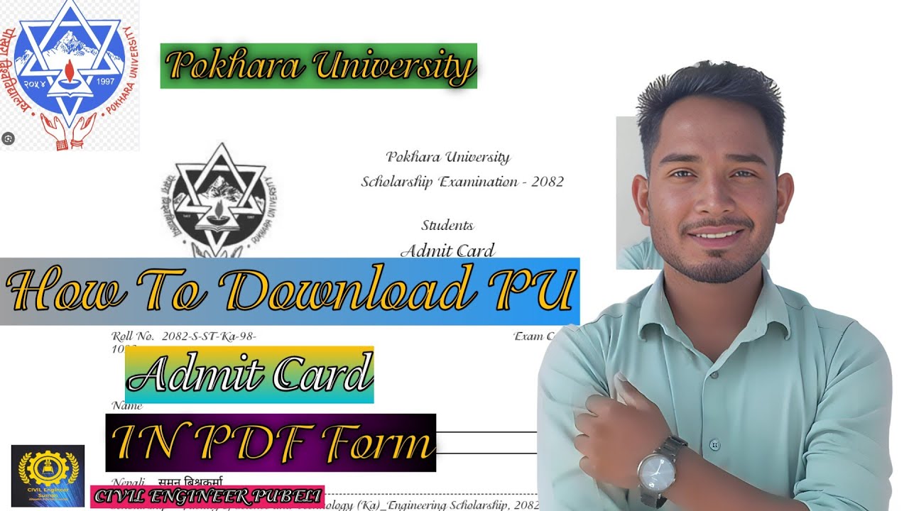 How to download a PU scholarship Admit Card??|| Admit Card Download @CIVILENGINEER8 