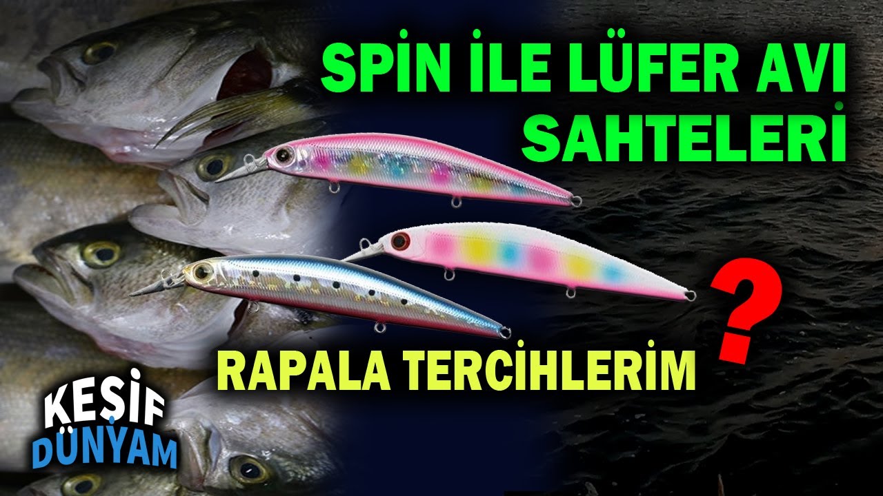 Spin ile Lüfer Avı Sahteleri | Rapala Tavsiyesi | Maket Balık Tercihlerim | Hangileri Olabilir