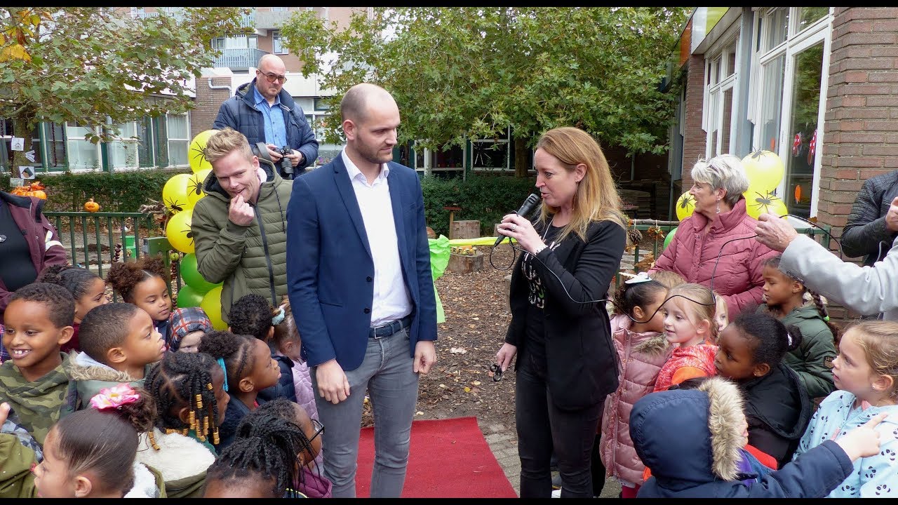 Wethouder Struijk opent 'Groene Schoolplein' - bs de Akkers / Spijkenisse 2019