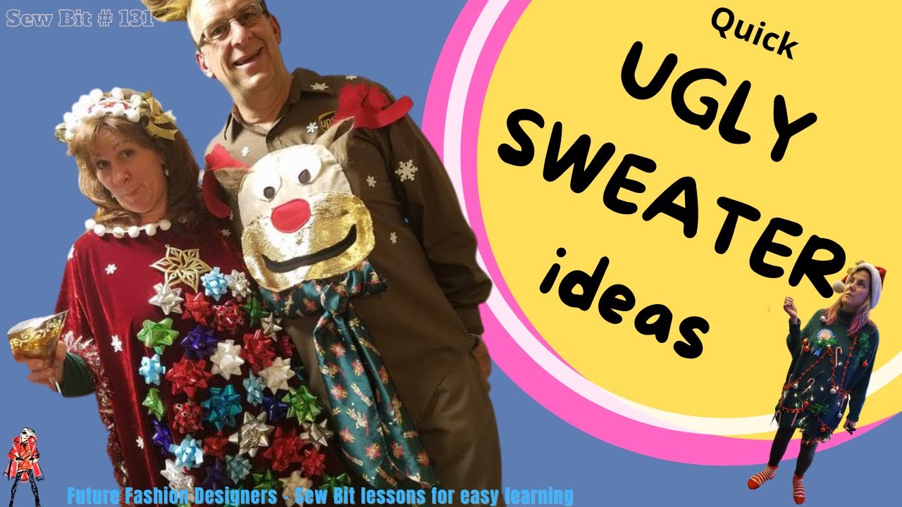 Ugly Sweaters don't have to be complicated! the total DIY!