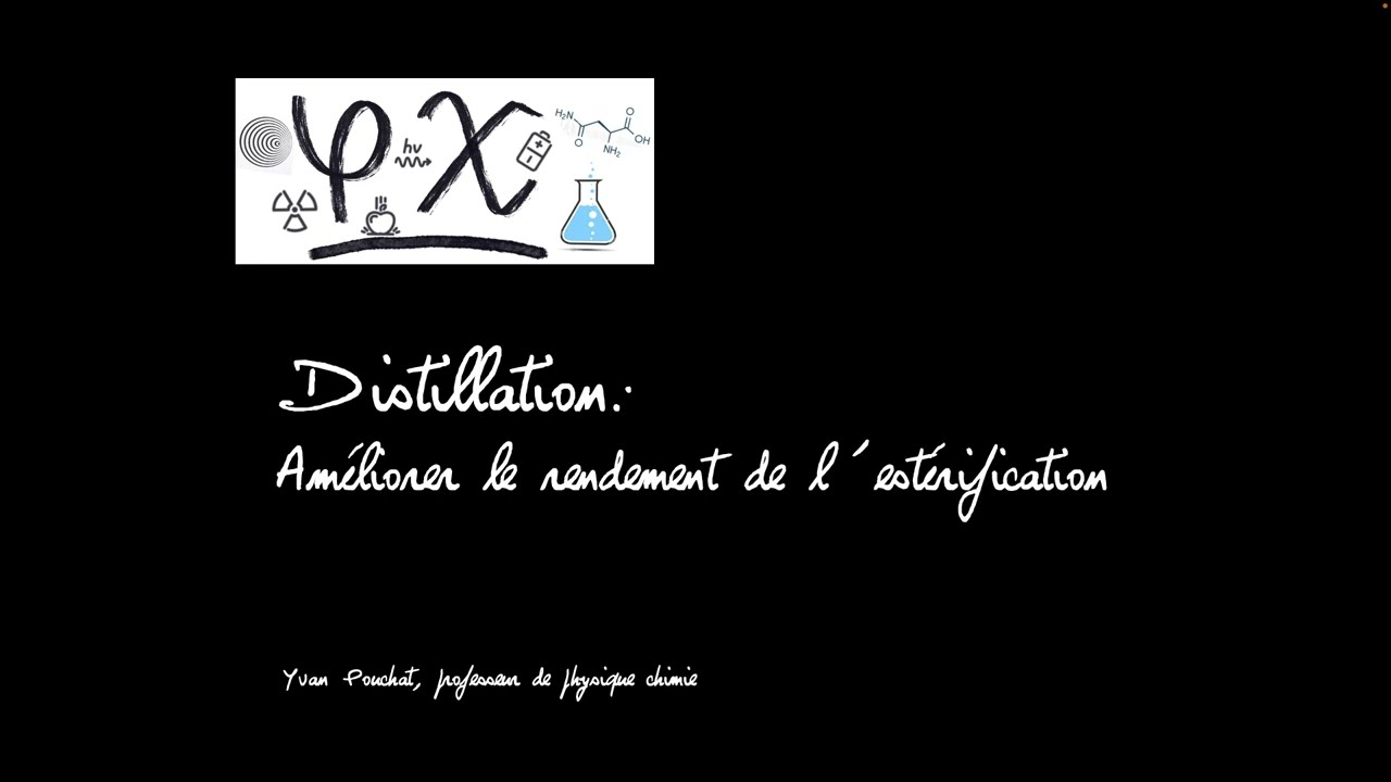 distillation d'un ester pour améliorer le rendement