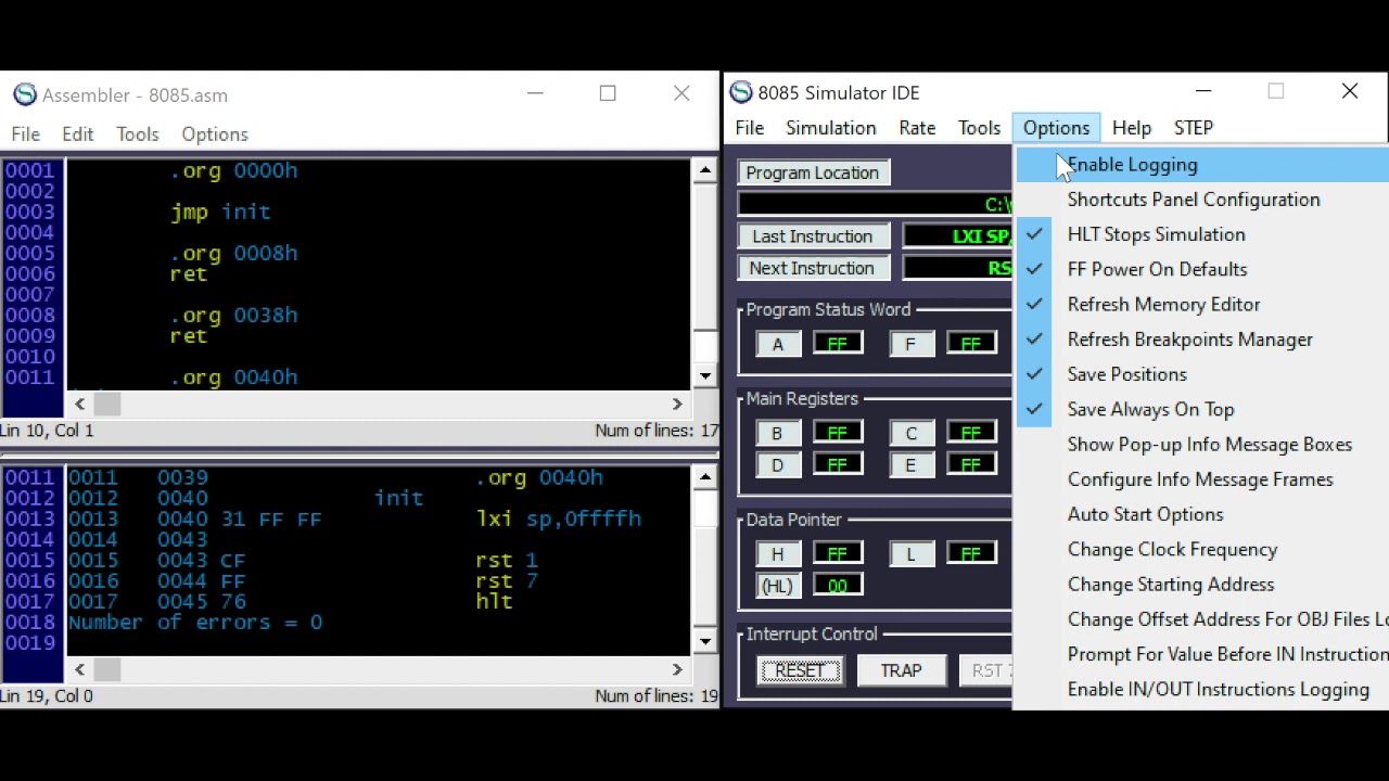 Interrupts Part 1 with the Intel 8080/8085 and Zilog Z80