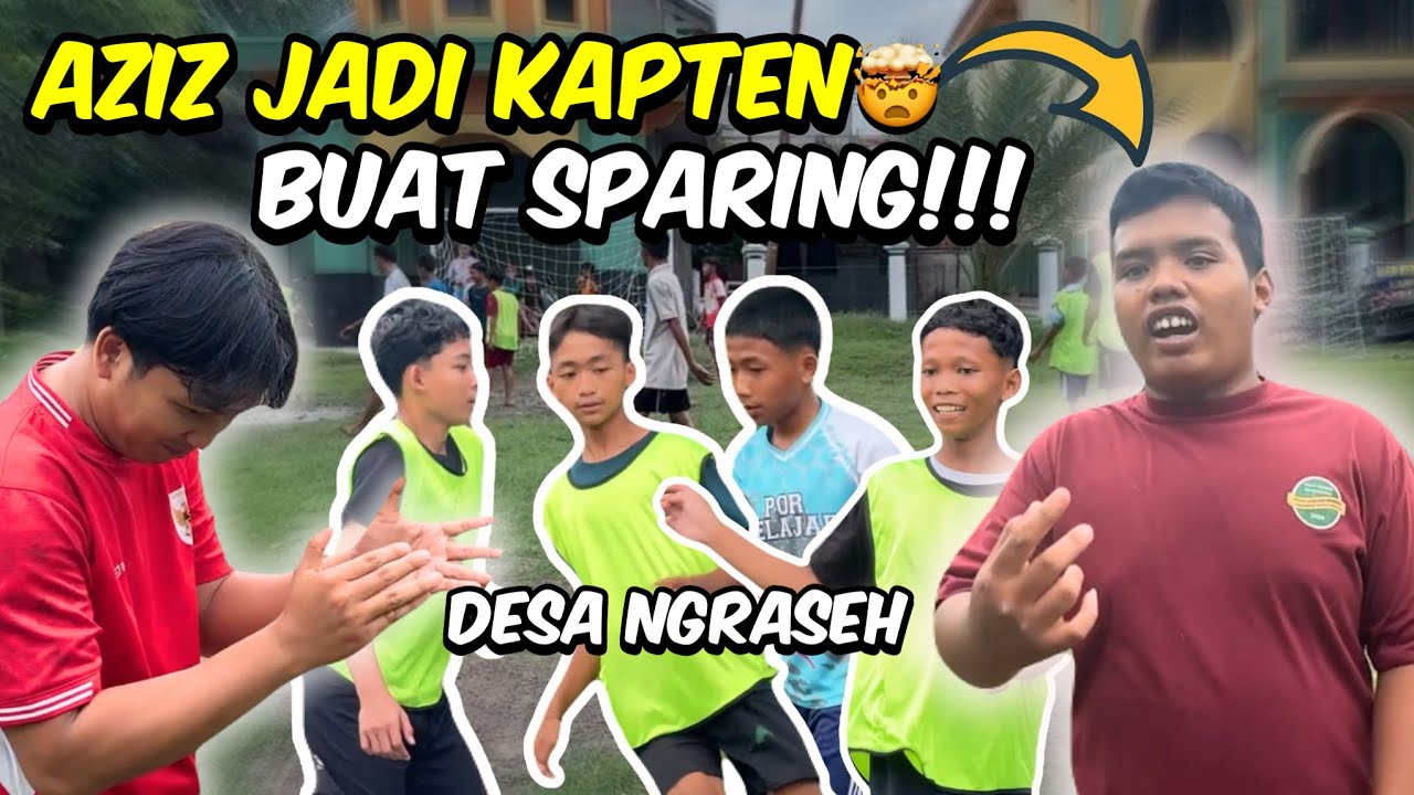 TEAM JNR SOCCER SPARING LAWAN DESA SEBELAH‼️AZIZ JADI KAPTEN TIM😵‍💫 