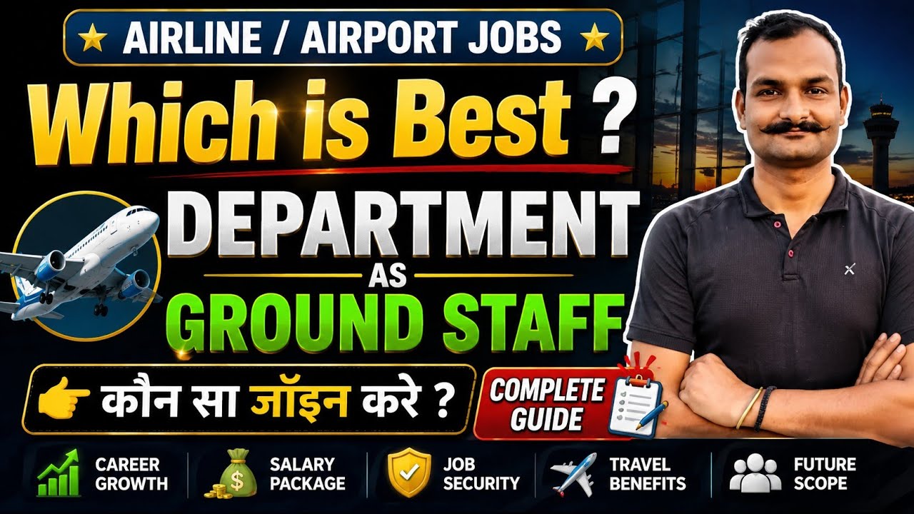 which department is best to join as Ground staff in Airlines ❓ | carrier growth 📈  by Neeraj guruji