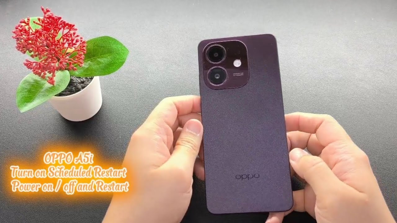 OPPO A5i Turn on Schedule Restart Power on / off and Restart