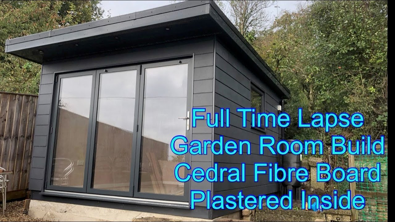 Full Garden Room Time lapse With Cedral Click Fibre Board