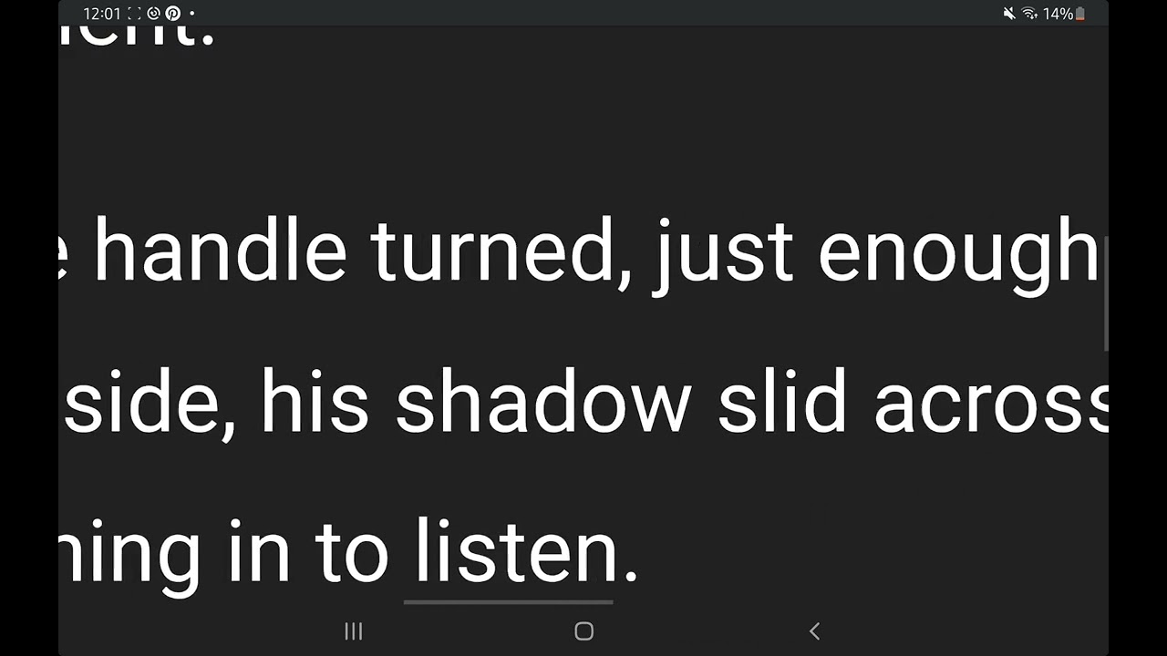 Scary story.   