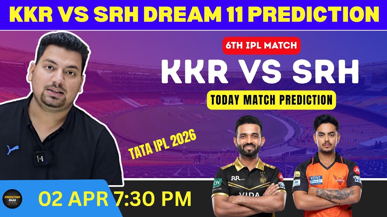 KKR vs SRH Dream11 Prediction | KKR vs SRH Today Match Prediction | KKR vs SRH Dream11 Team | #ipl