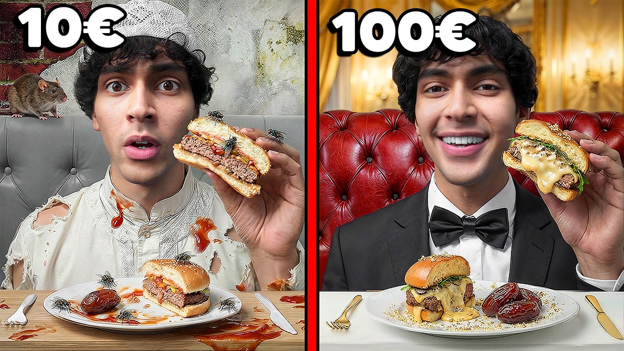 ICH esse 10€ IFTAR vs. 100€ IFTAR 😳😂 | Yow Mohi