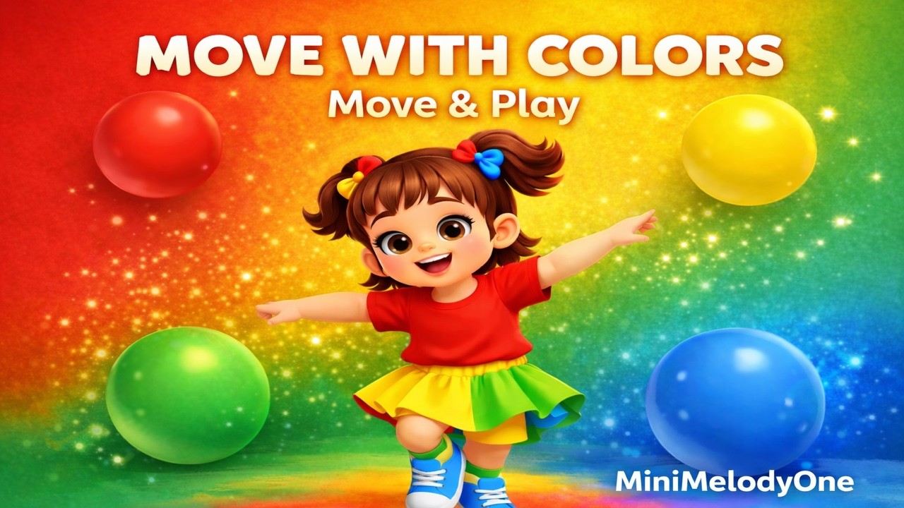 Move with Colors 🎨 | Move & Play | Fun Colors Song