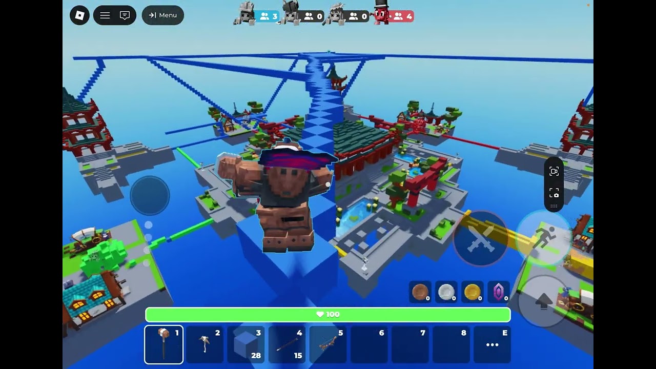 We built a SKYBASE in Roblox Skywars part 2!