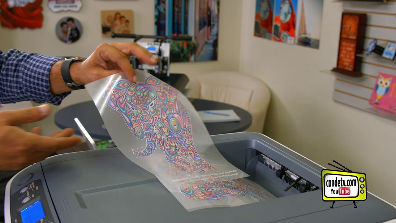 OkiData® Pro 6410 Neon Color - Feeding Transfer Paper - Video #3