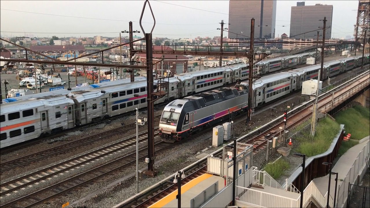 Amtrak, NJT, & PATH HD 60fps: Sunrise Trains Along The Northeast Corridor @ Harrison (8/17/18)