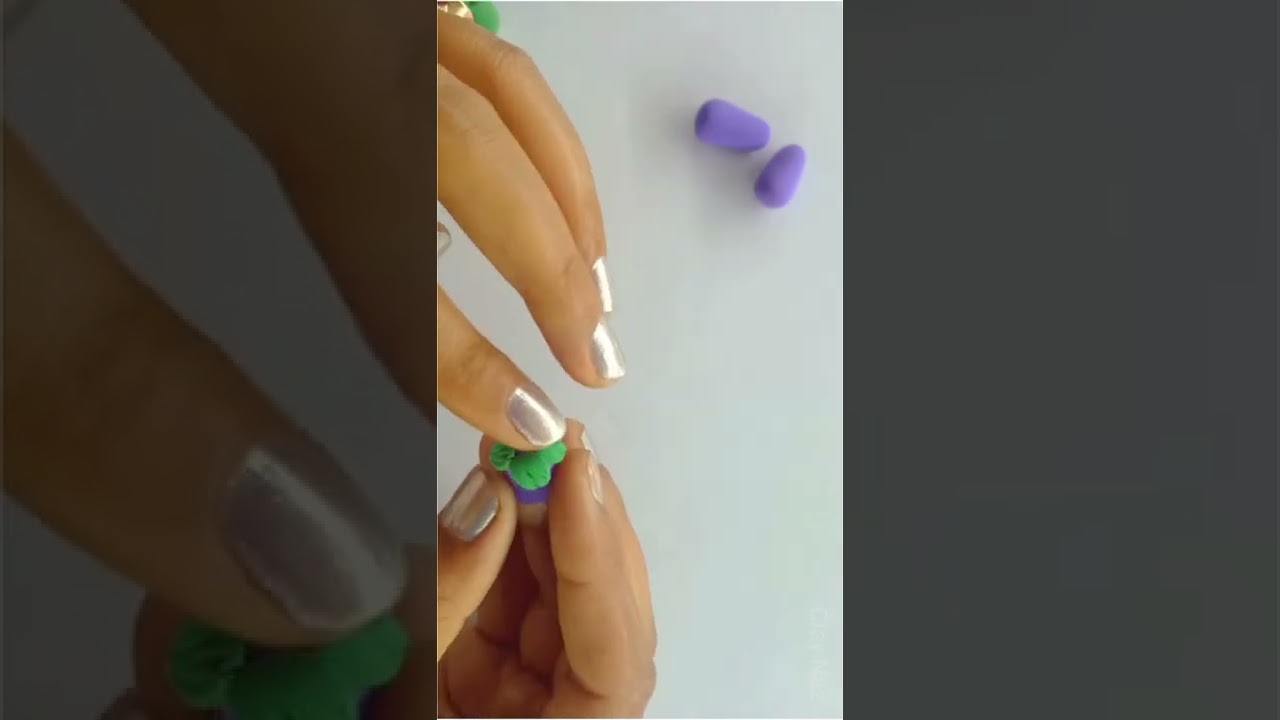 DIY how to make Vegetables with polymer clay part 2