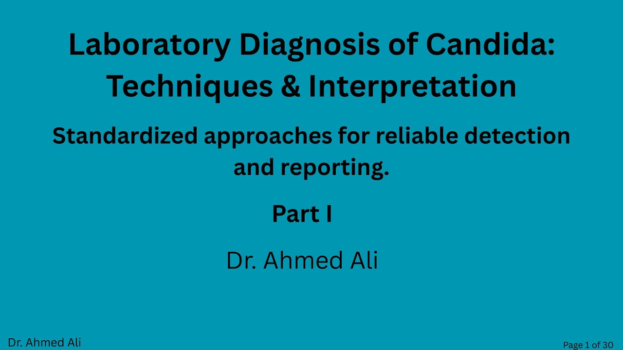 candida laboratory diagnosis standard approach -introduction https://t.me/candida_interactive_course