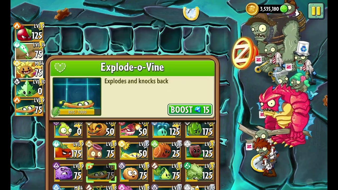 หลุดที 2 ตาติดเลย Plants Vs Zombies 2