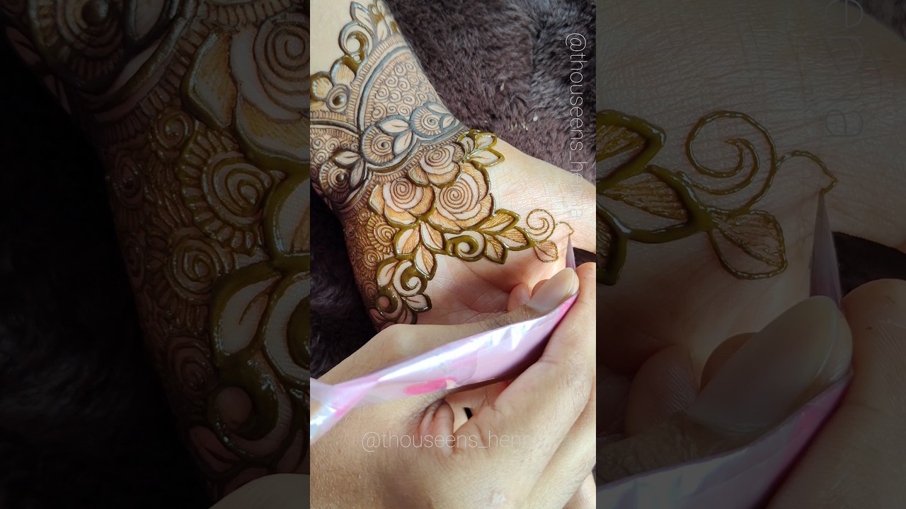 Beautiful Semi Bridal Henna designs #henna #bridalhenna #hennaart