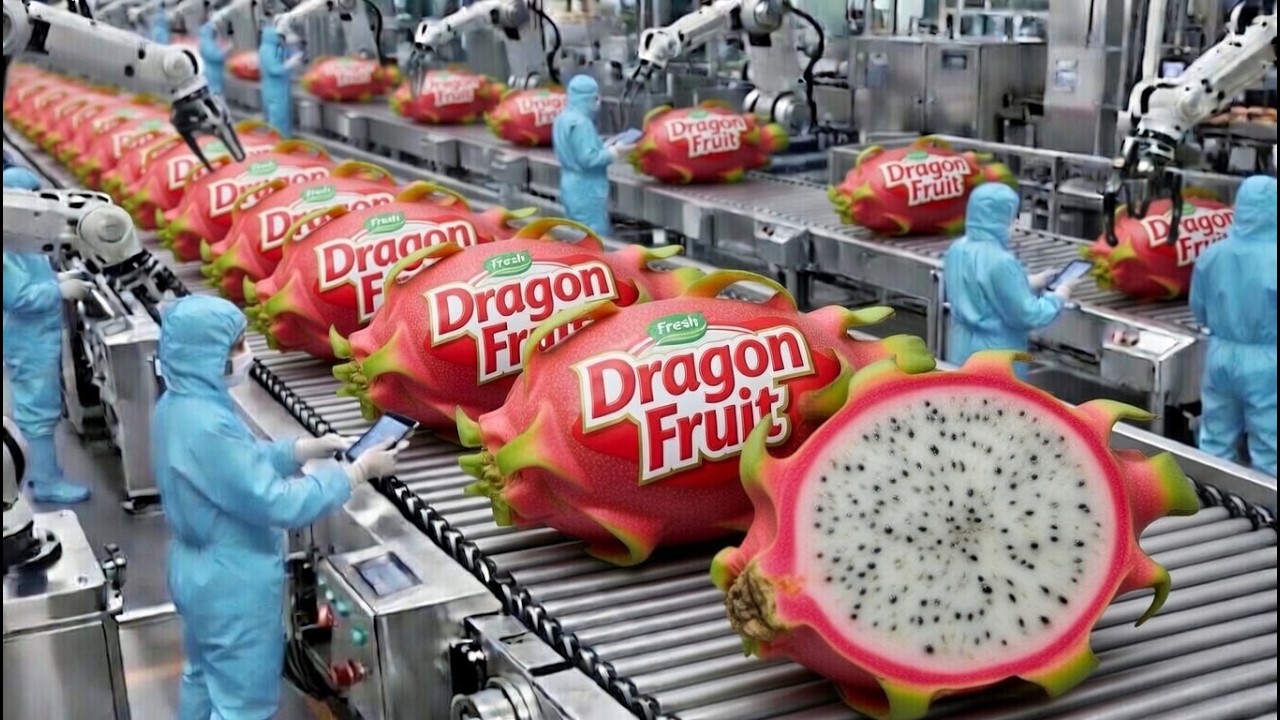 How Freeze Dried Dragon Fruit Cubes Are Made — RARE Factory Access (Full Process Revealed)