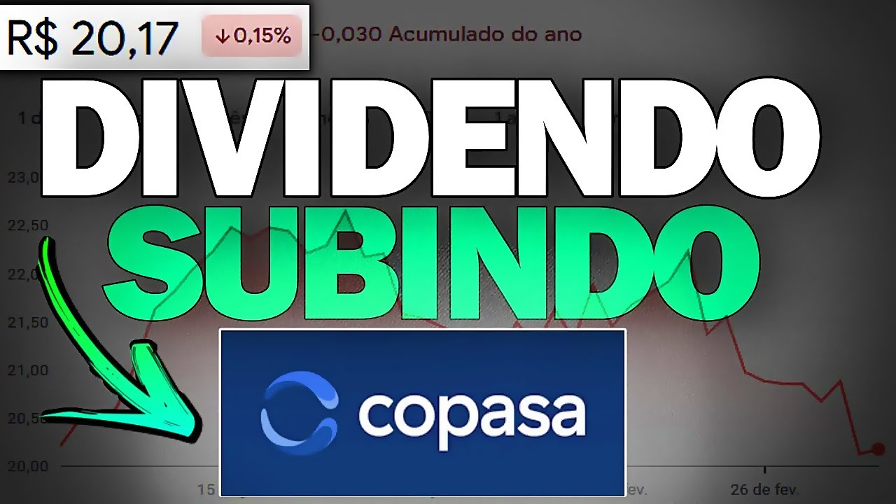 CSMG3: SUPER DIVIDENDO DA COPASA É SUSTENTÁVEL. VALE A PENA INVESTIR PENSANDO EM RENDA PASSIVA