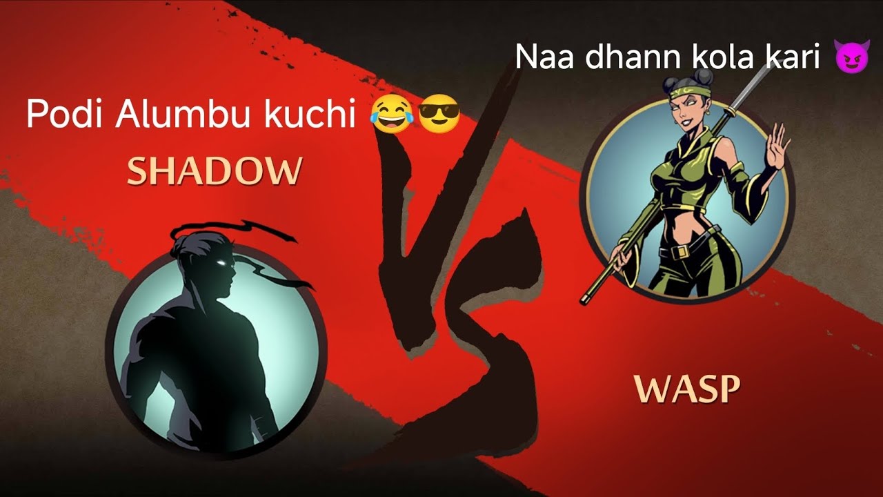 Shadow fight 2 part 5 I'm almost defeat in this wasp fight Tamil funny 😂