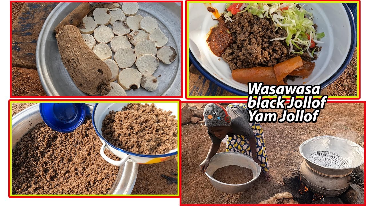 African Traditional cooking: The Ultimate Wasawasa recipe in Ghana 🇬🇭 and Nigeria 🇳🇬 Black Jollof!