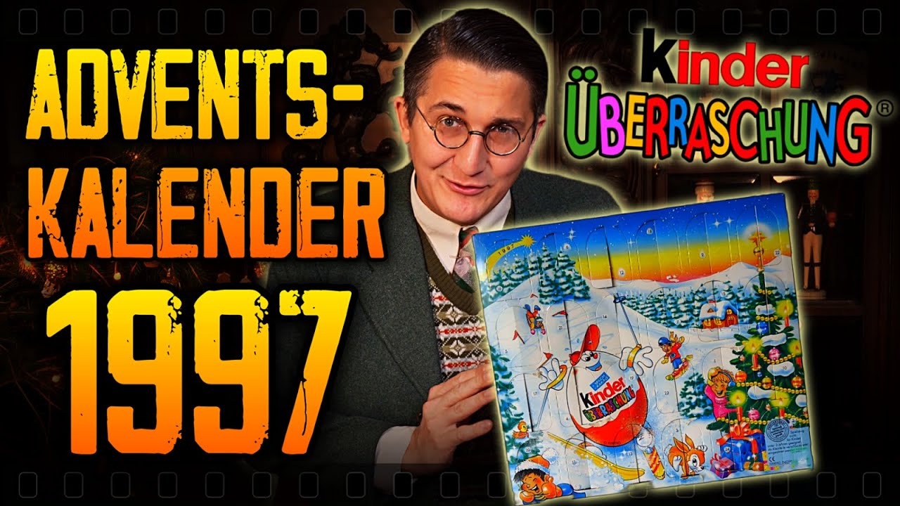 Ich &ouml;ffne einen &Uuml;-Ei Adventskalender von 1997 / Kinder &Uuml;berraschung