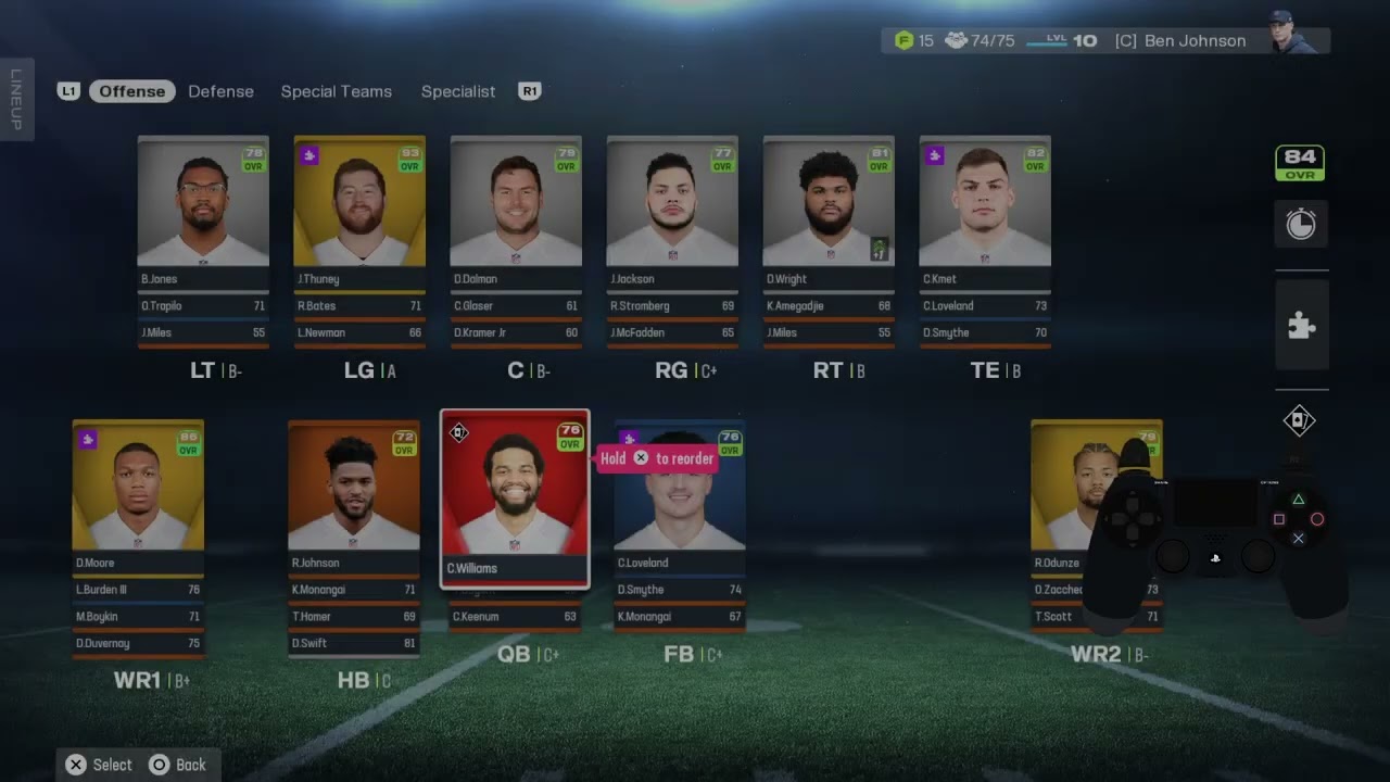 EA SPORTS Madden NFL 26 &ndash; How to Adjust Lineup in Franchise Mode