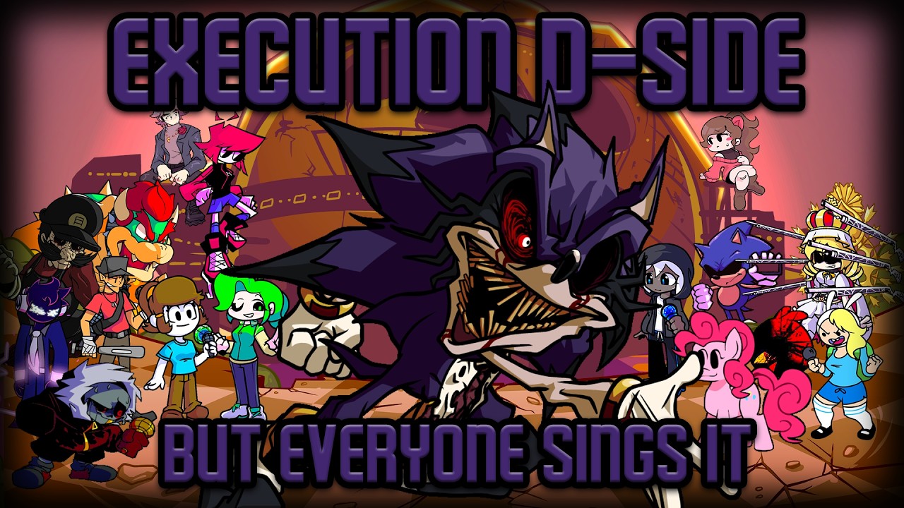EXECUTION D-SIDE but Every Turn a Different Character Sings It 🎵🎤 (FNF BETADCIU)