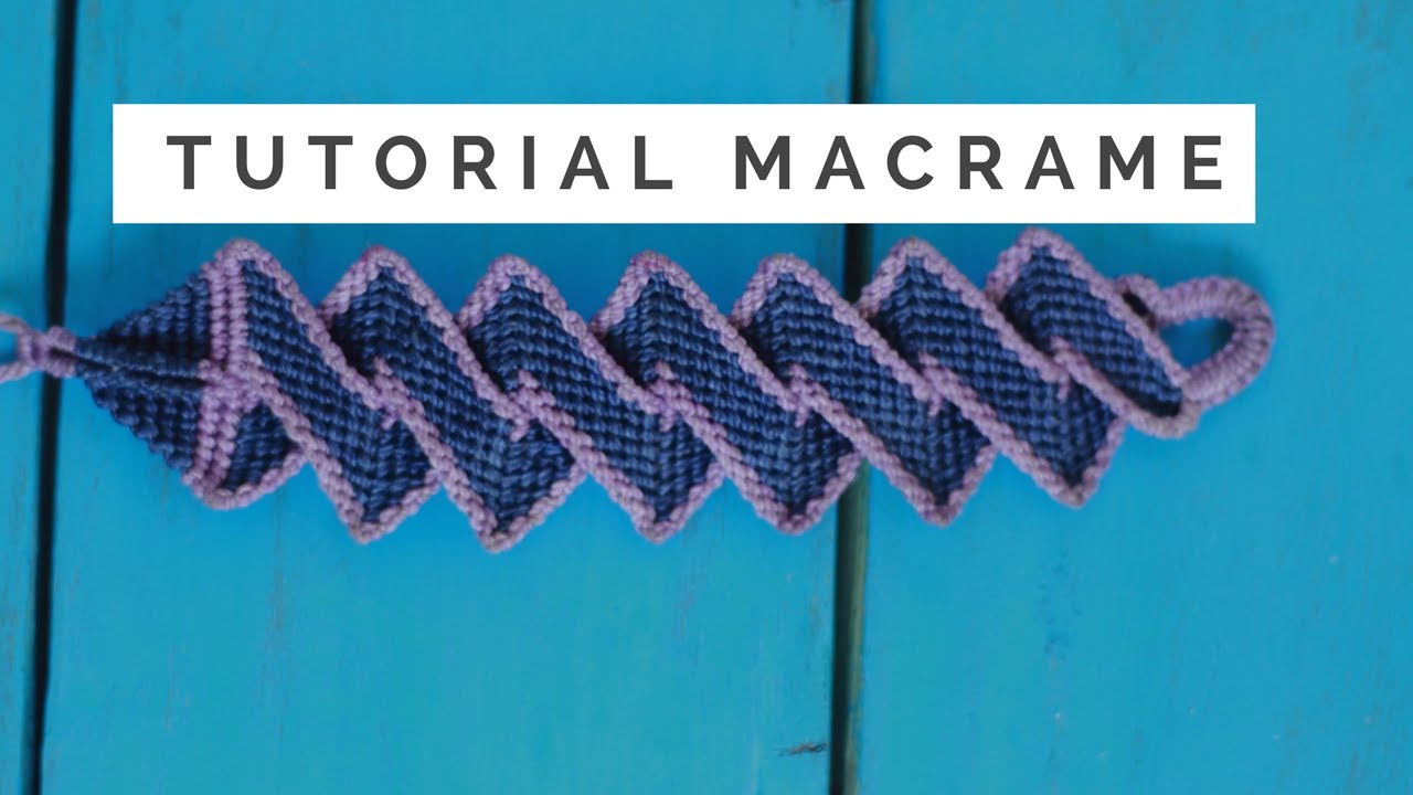 Pulsera de hilo camino del inca tutorial macrame paso a paso