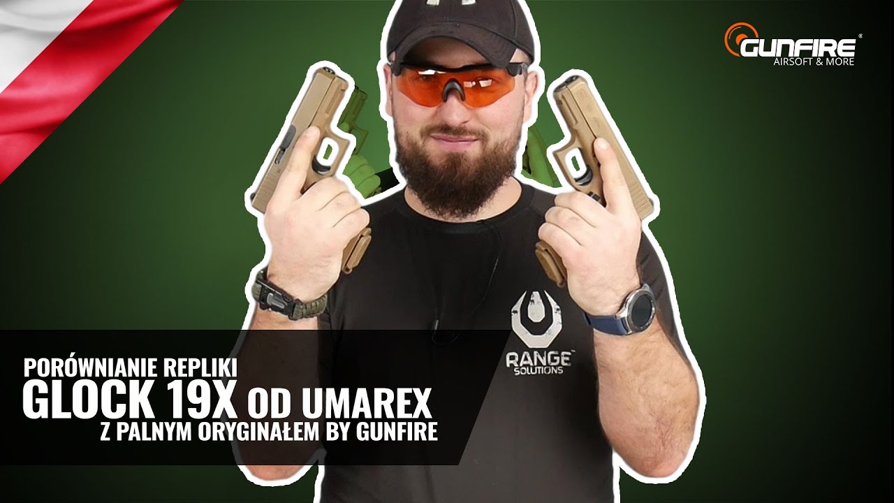 Gunfire TV: Glock vs Glock! Por&oacute;wnanie oryginalnego modelu G19x z repliką od Umarex!