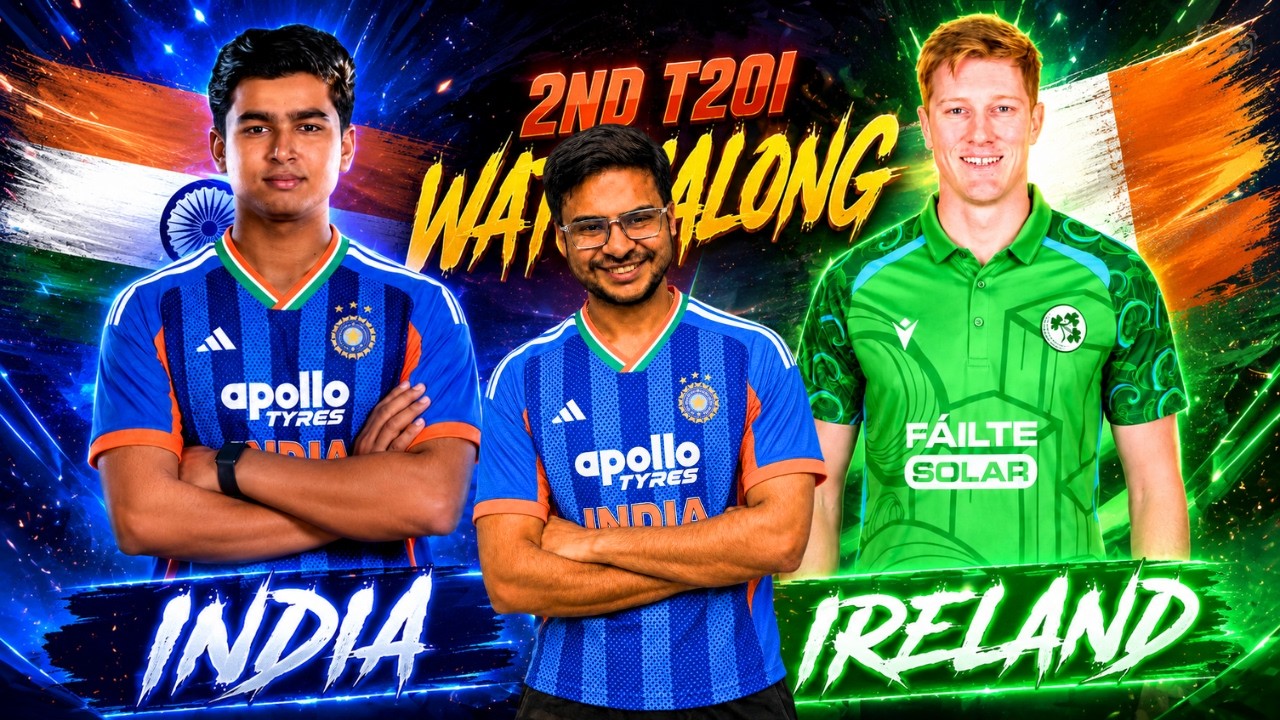 IND vs IRE | 2nd T20 LIVE WATCHALONG | India tour of Ireland 2026