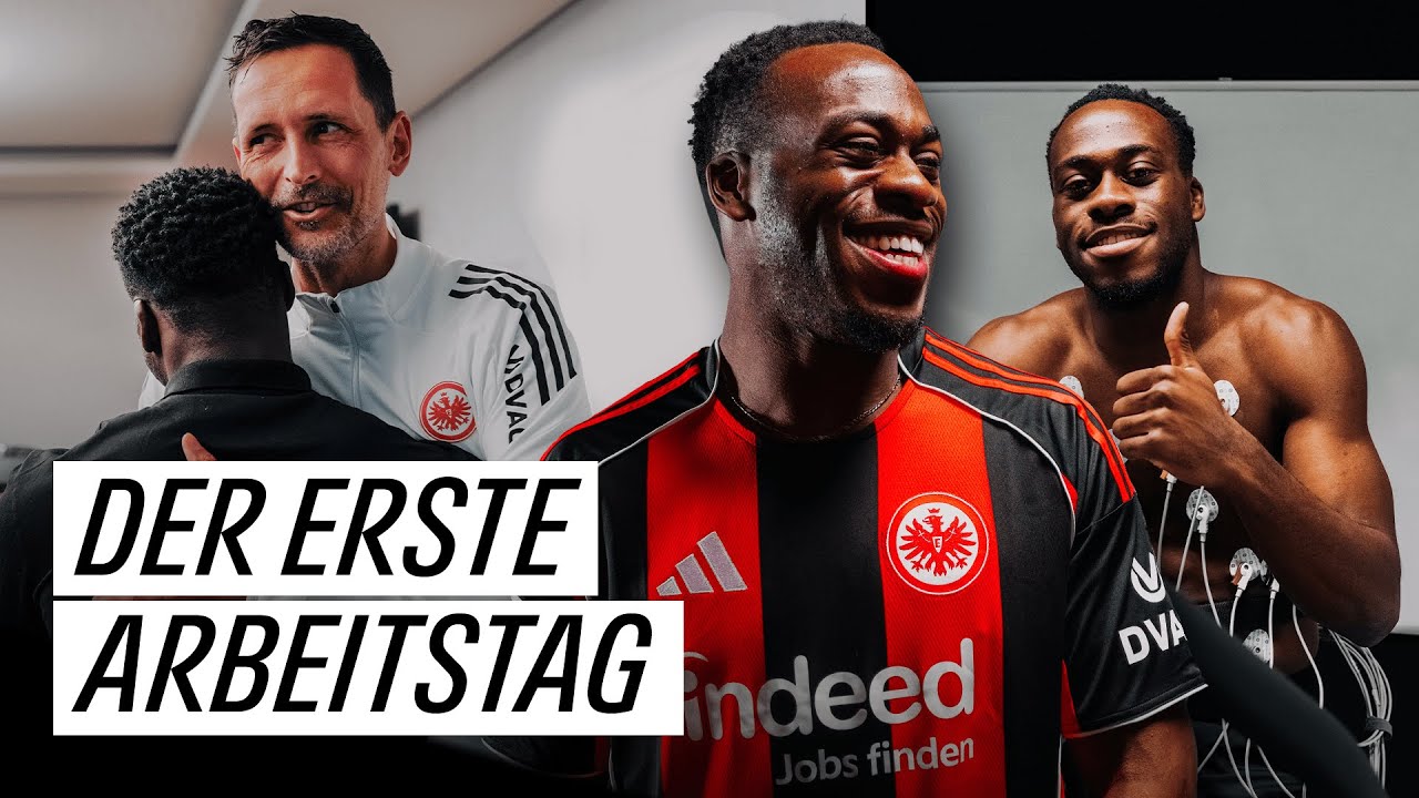 Arnaud Kalimuendo wird überrascht! I Der erste Tag als Adlerträger | Behind the Scenes