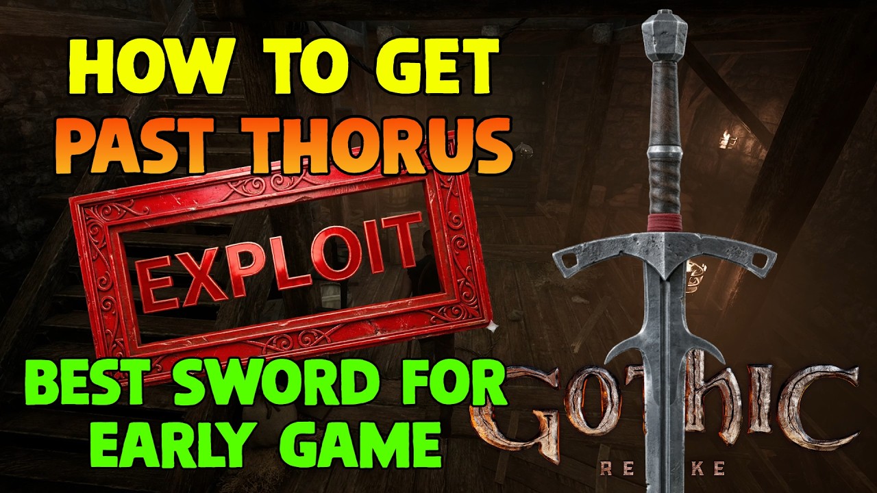 How To Get Past Thorus and Get The Best Sword For Early Game (Game Exploit) - Gothic 1 Remake