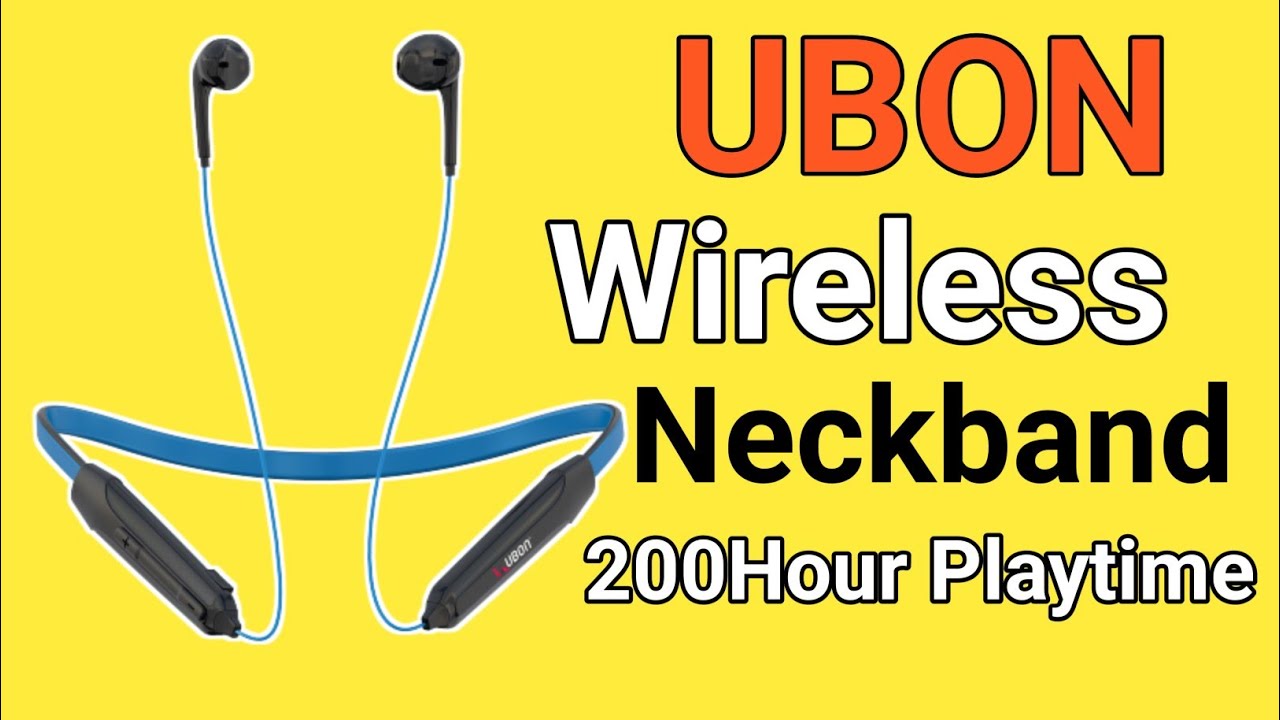 Ubon Wireless Neckband | 200 Hours Playtime | Unboxing And Review | 2023
