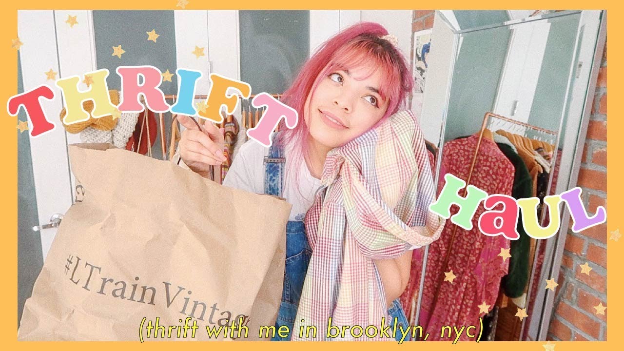 Thrift With Me In Brooklyn, NYC + Vintage Haul & Outfits!