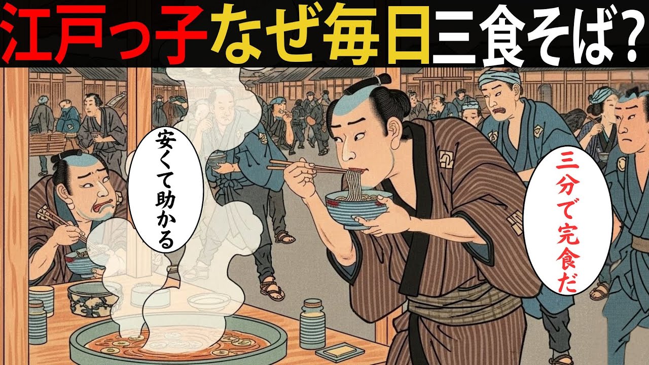 蕎麦ブーム！江戸っ子は一日何回蕎麦を食べたのか？そして、米に代わって主食になり得た理由とは？