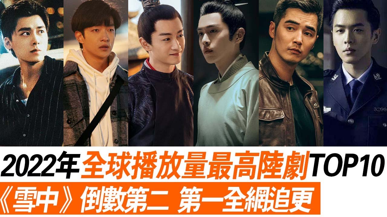 2022年全球播放量最高陸劇TOP10，《雪中》倒數第二！  第一全網最更！
