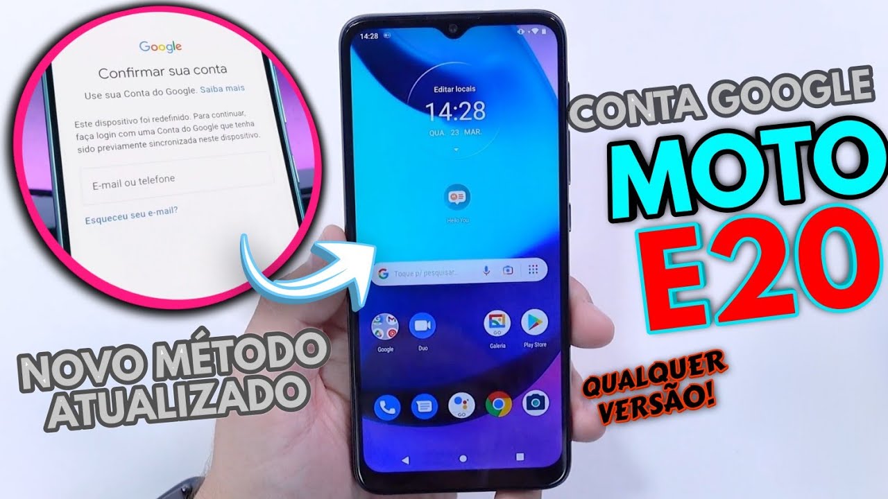 ●REMOVER CONTA GOOGLE MOTOROLA MOTO E20 ● DESBLOQUEIO CONTA GOOGLE MOTO E20