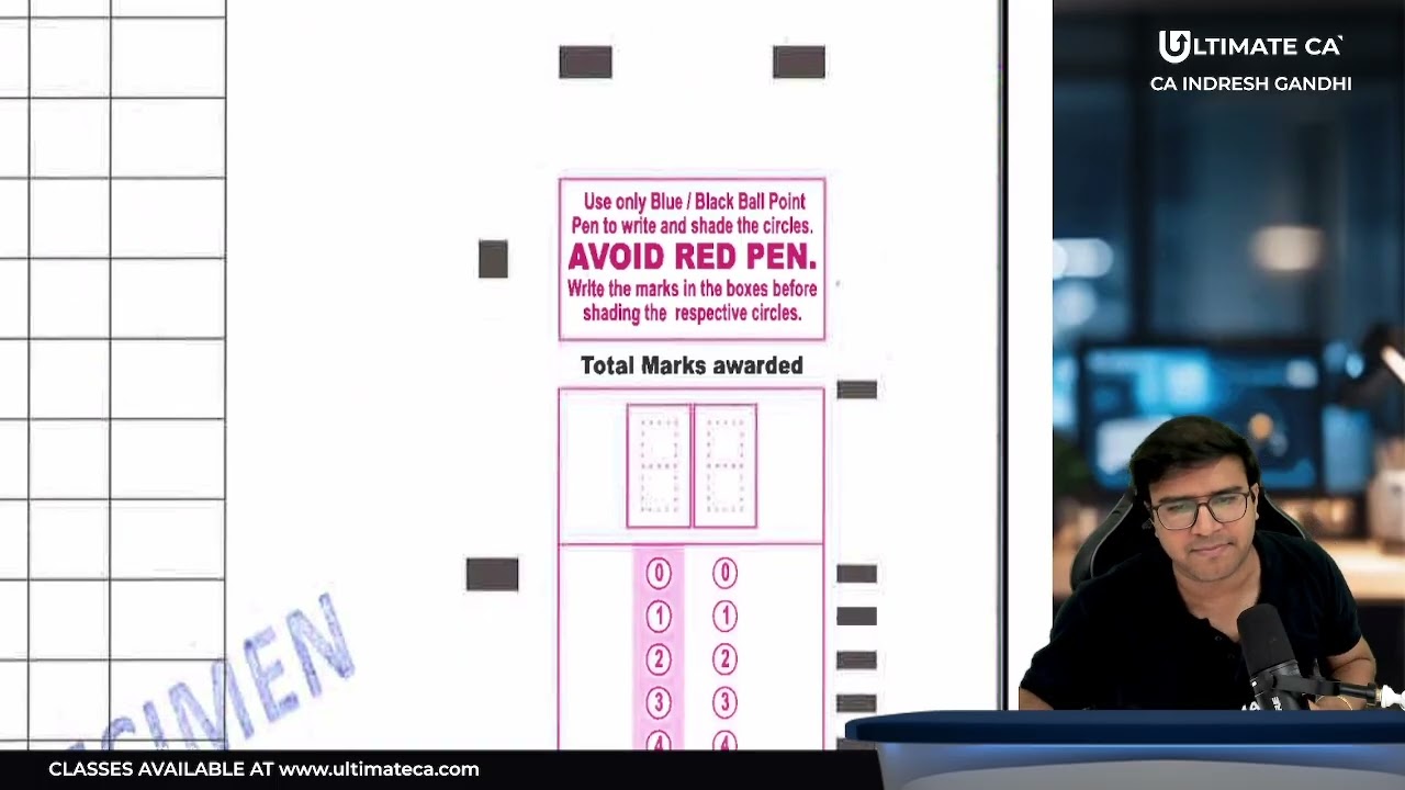 How to fill CA Foundation Answers sheet details? Must watch Video | Indresh Gandhi