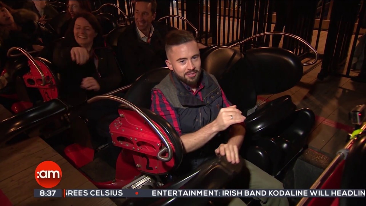 Tayto Park Halloween Rollercoaster | Ireland AM