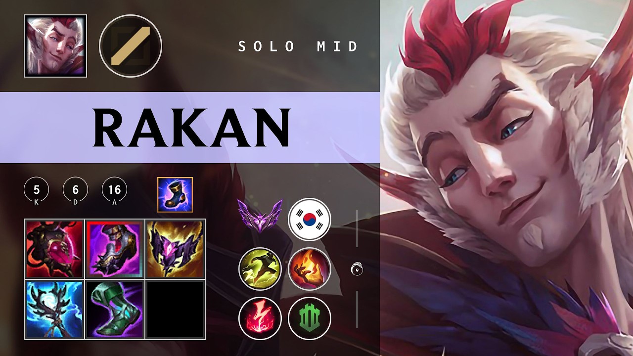 Rakan Mid vs Twisted Fate - KR Master Patch 26.05