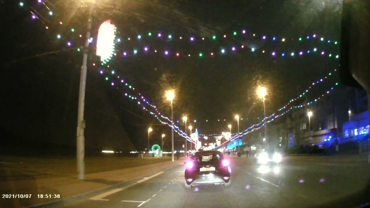 Driving The Blackpool Illuminations, October 2021