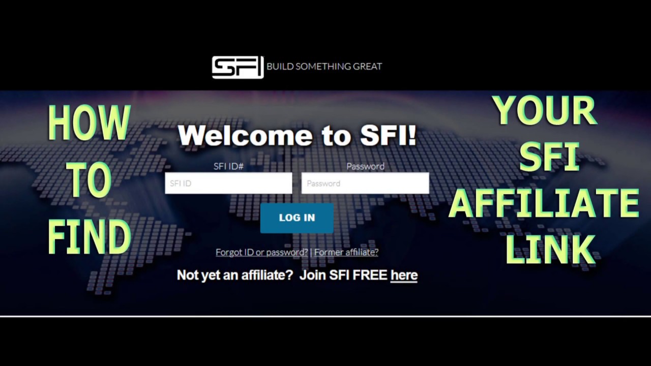 Where to Find SFI AFFILIATE LINK