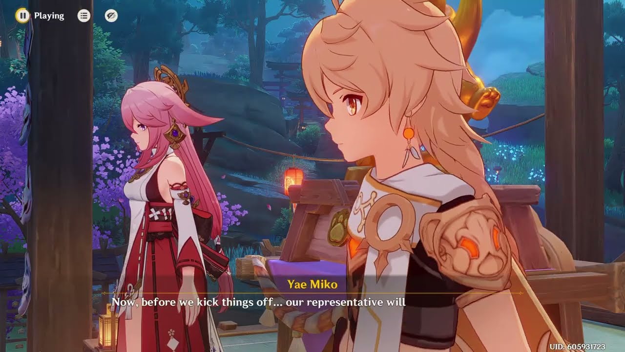 All Choices for Traveler Announcing Mikawa Festival Winners (JP Audio) | Genshin Impact 5.4