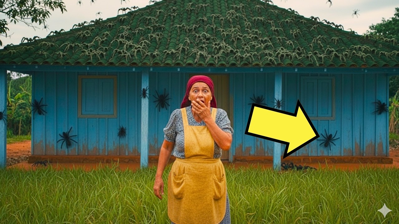 UNA VIUDA HUMILDE COMPRÓ UNA CASA BARATA… Y ENTRÓ EN PÁNICO AL VER ARAÑAS POR TODOS LADOS