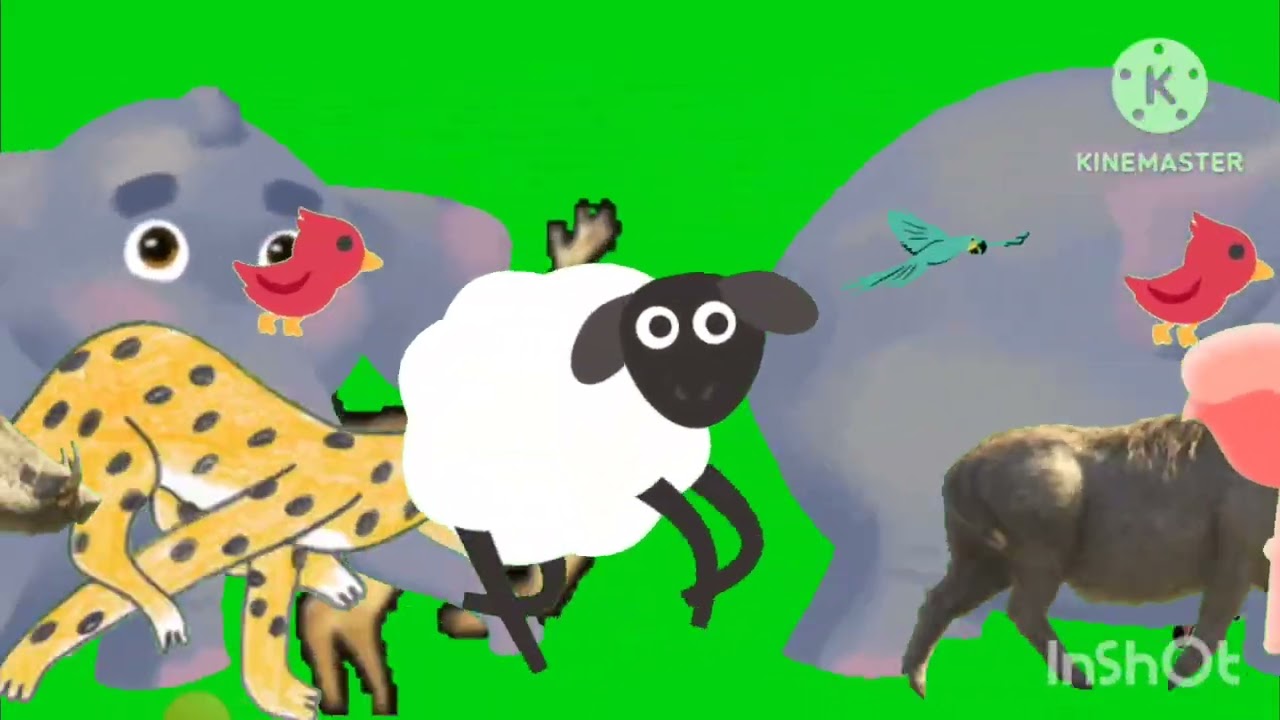 Animal stampede Green screen add round 1