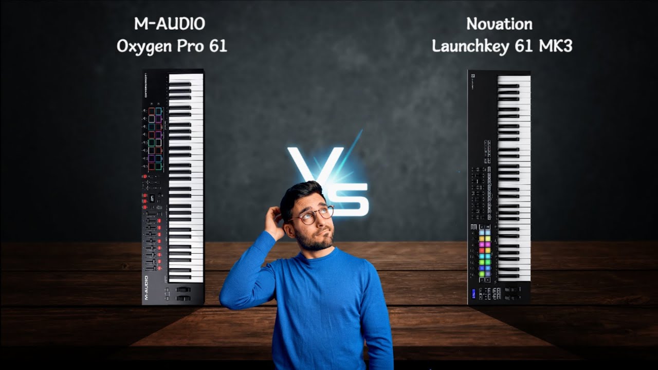 M audio oxygen pro 61 vs Novation launchkey 61 mk3       #trending #viral #review #maudio #novation 