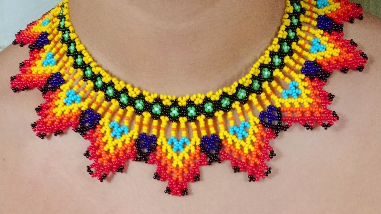 collar en mostacilla varios colores